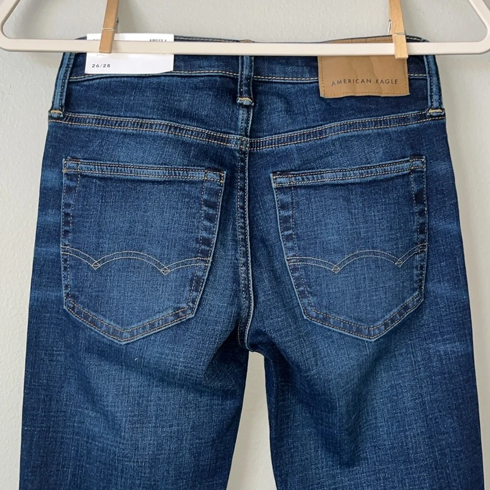 NWT AEO Airflex Skinny Dark Wash Jeans / SZ‎ 26 x 28